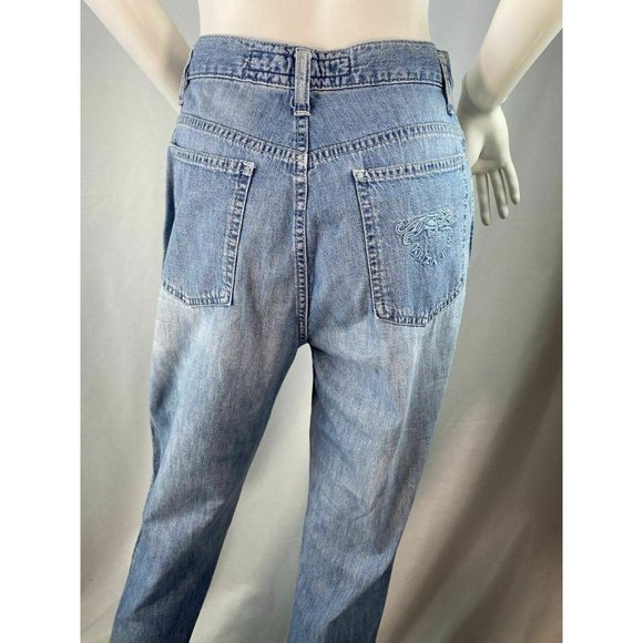 Krizia Jeans Light Wash High Waisted Mom Jeans Vin - Picture 5 of 7